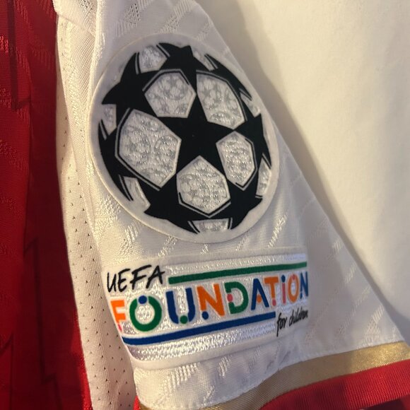 Men's Addidas Soccer Jersey Fly Emirates Sz XL Slim Fit - Picture 3 of 3